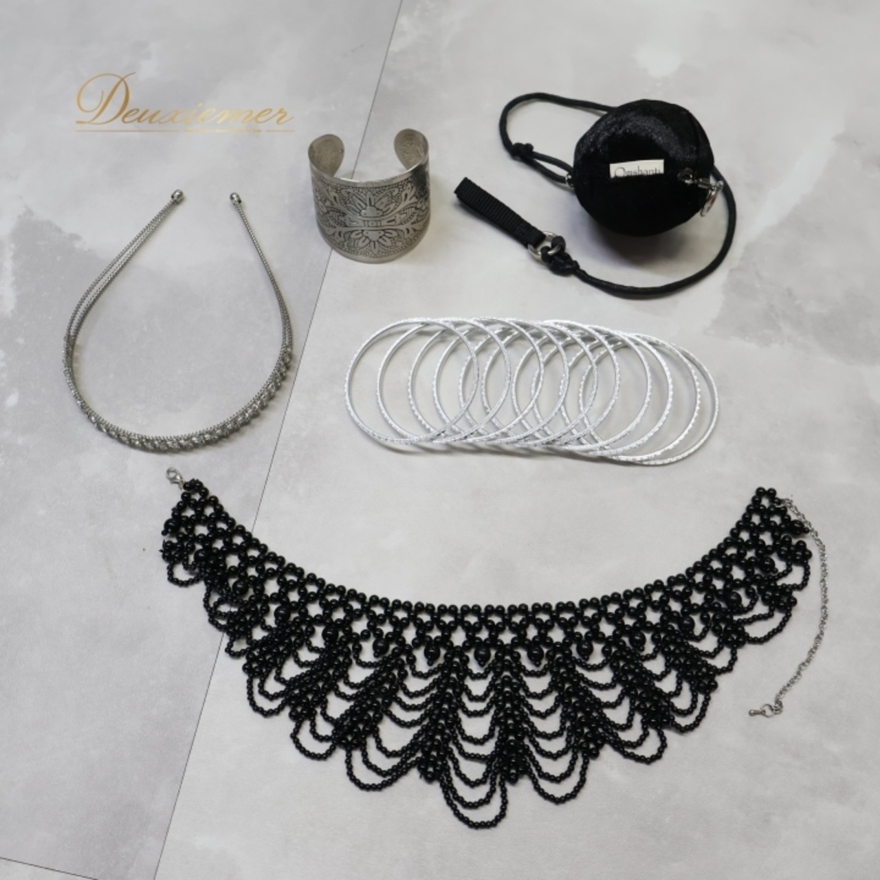 ベリーダンス 小物 まとめ売り 全10点 セット ポイベール ベール アクセサリー フェザーファン 黒 緑 紫 グラデーション ネックレス バングル ヘアアクセサリー Omshanti オムシャンティ ポイ ピンク系 ブラック系 パープル系 グリーン系