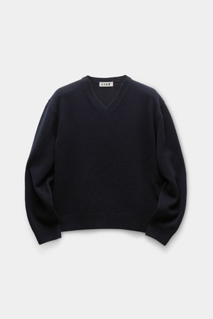 [COOR] Wool V-Neck Sweater (Navy) 正規品 韓国ブランド 韓国通販 韓国代行 韓国ファッション クール クーア クアー COOR 日本 店舗
