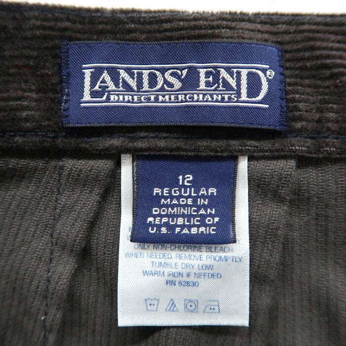 LANDS'END ダウンベスト ウール コーデュロイ XXL