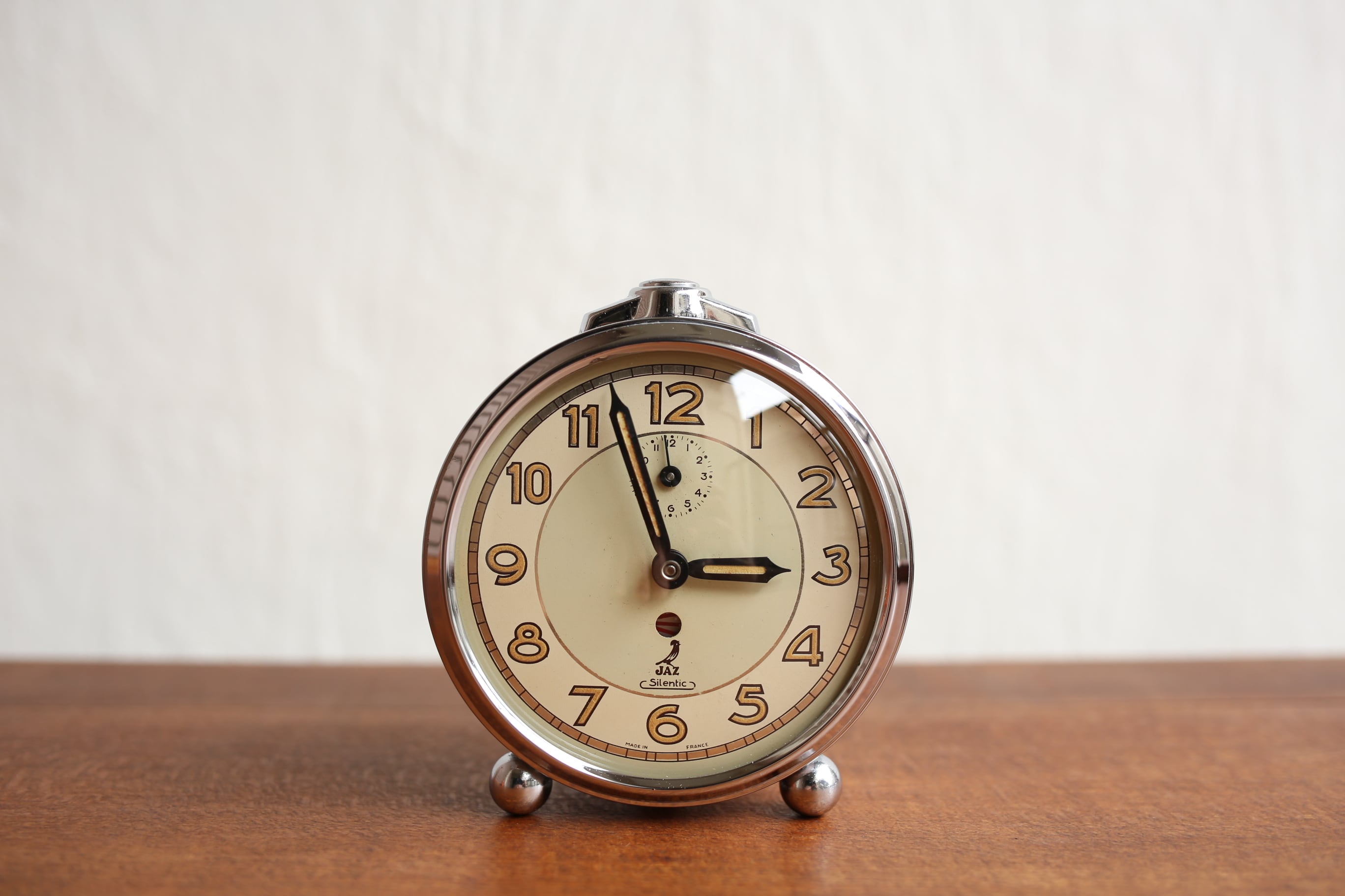 フランス アンティーク ヴィンテージ JAZ 目覚まし時計『DORMIC』 N-03248