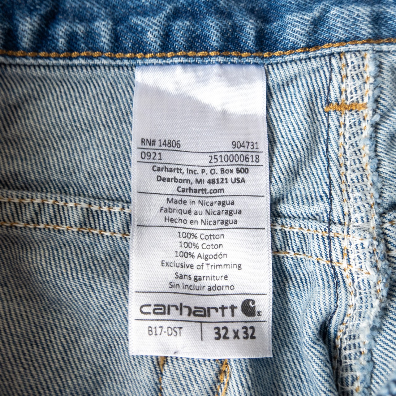 2021s carhartt b17 denim