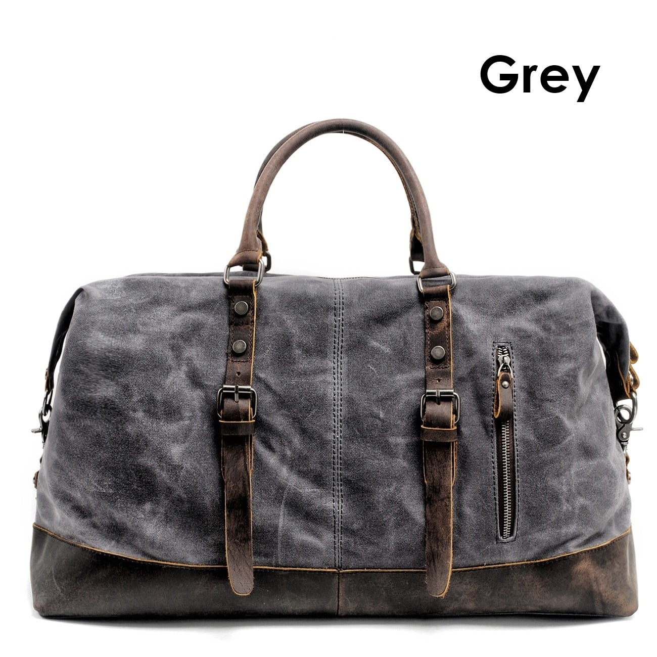 Retro Canvas Leather Travel Boston Bag / レトロ キャンバス レザー
