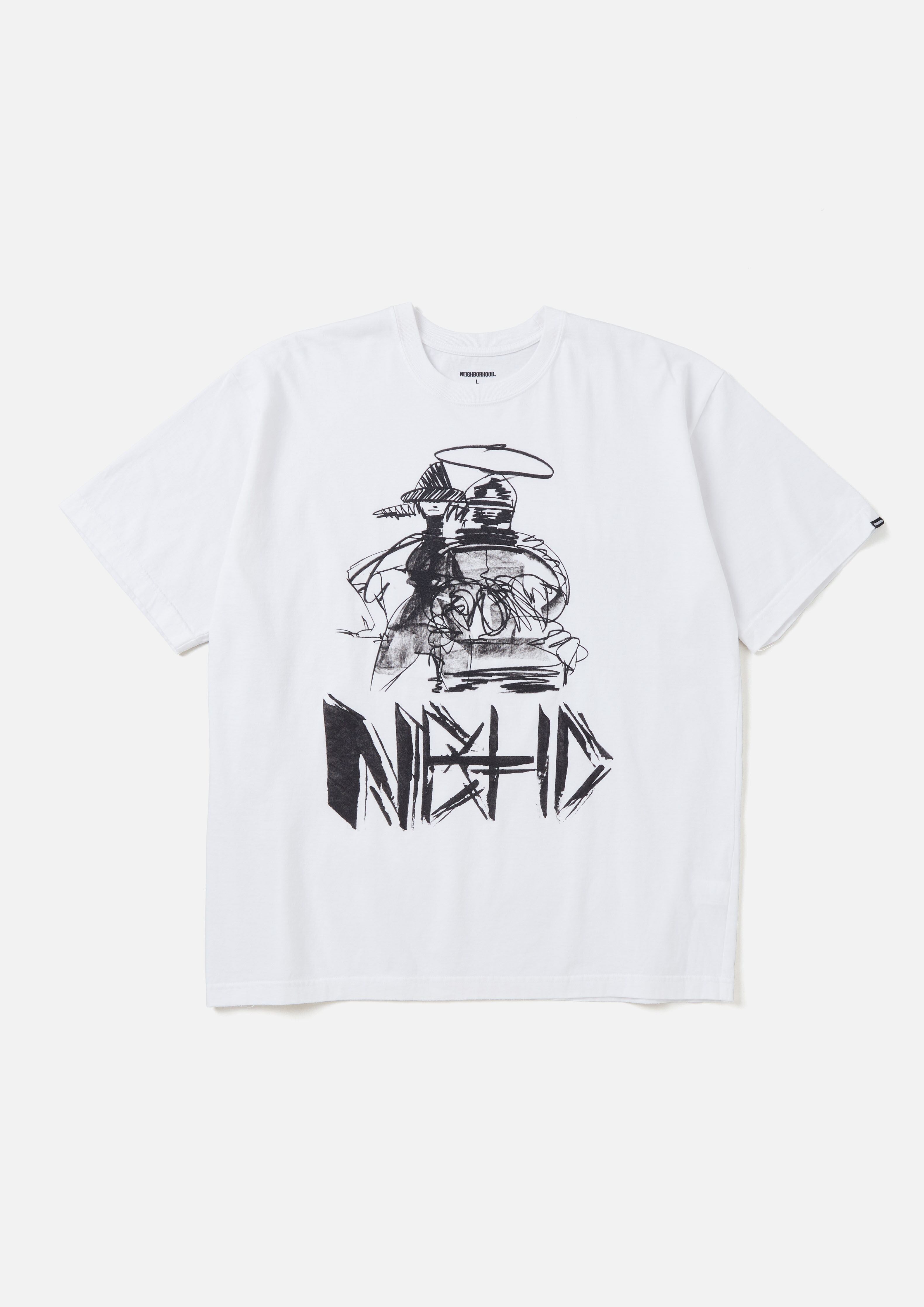 NEIGHBORHOOD NH × TAKU OBATA.TEE SS-1 BLACK ネイバーフッド 23AW Tシャツ 232PC27N-ST01S【004】