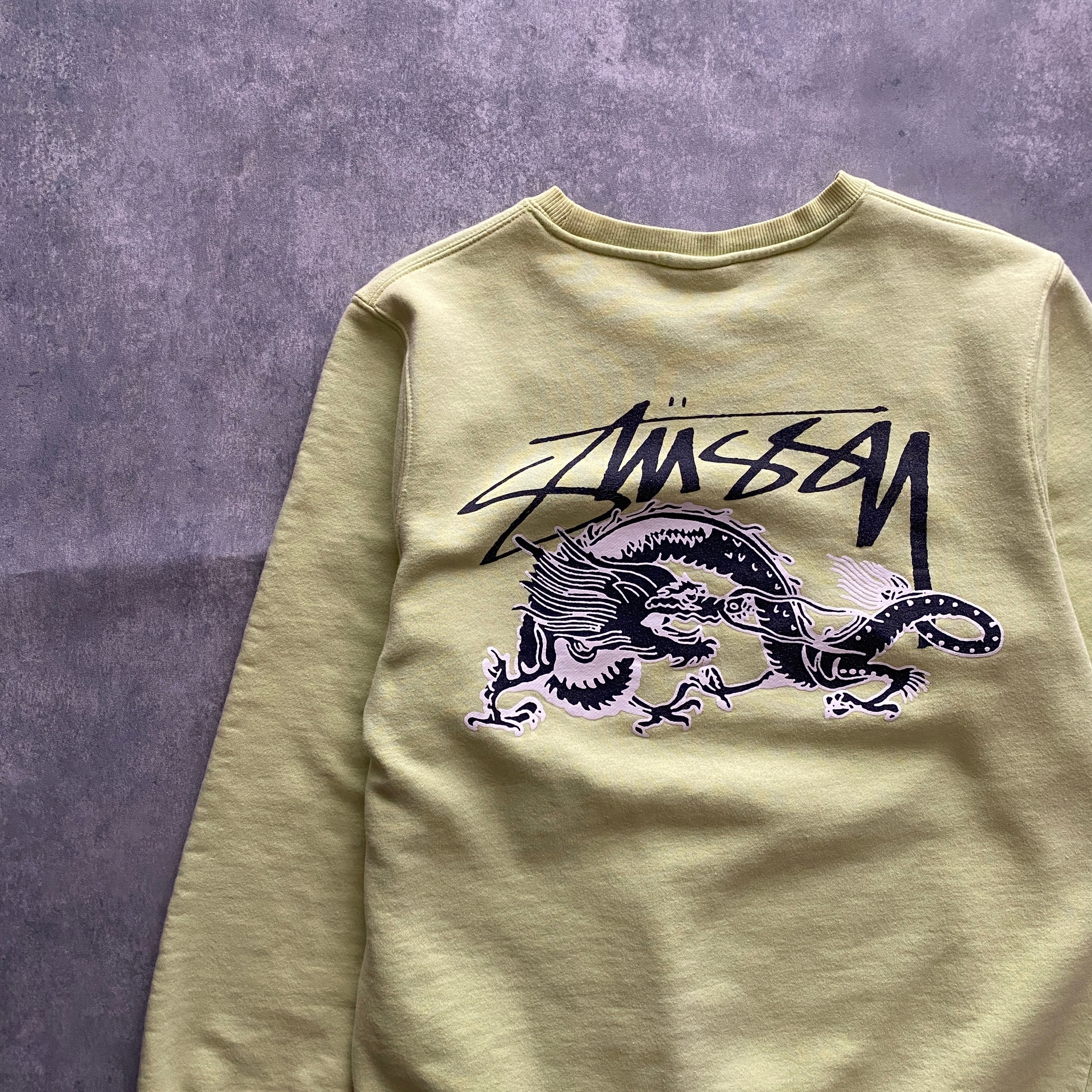 90s old stussy サイドラインハーフジップスウェット