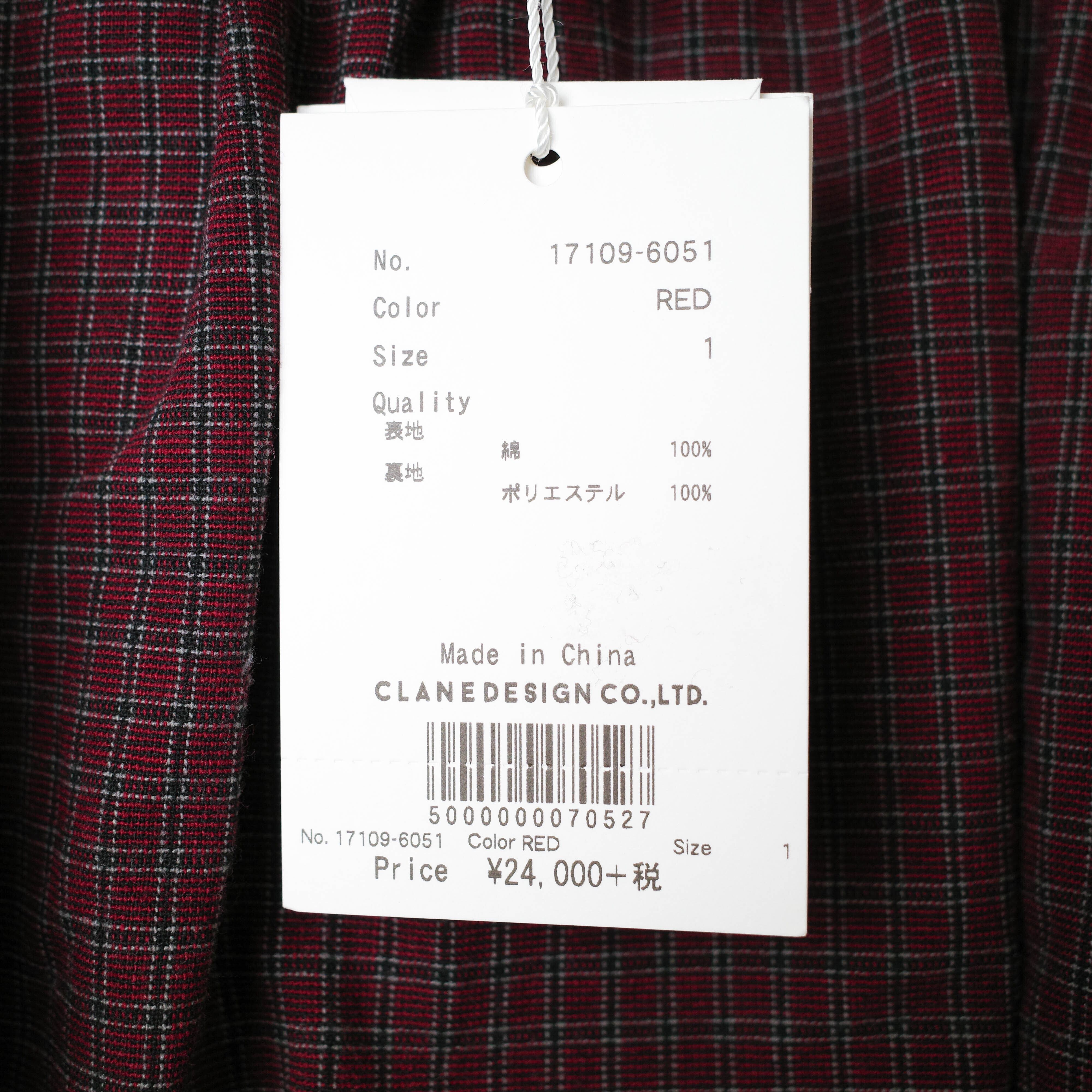 [NEW] CLANE	CHECK FLARE SKIRT 17109-6051