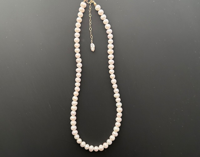 【P-01】Pearl necklace ［potato］