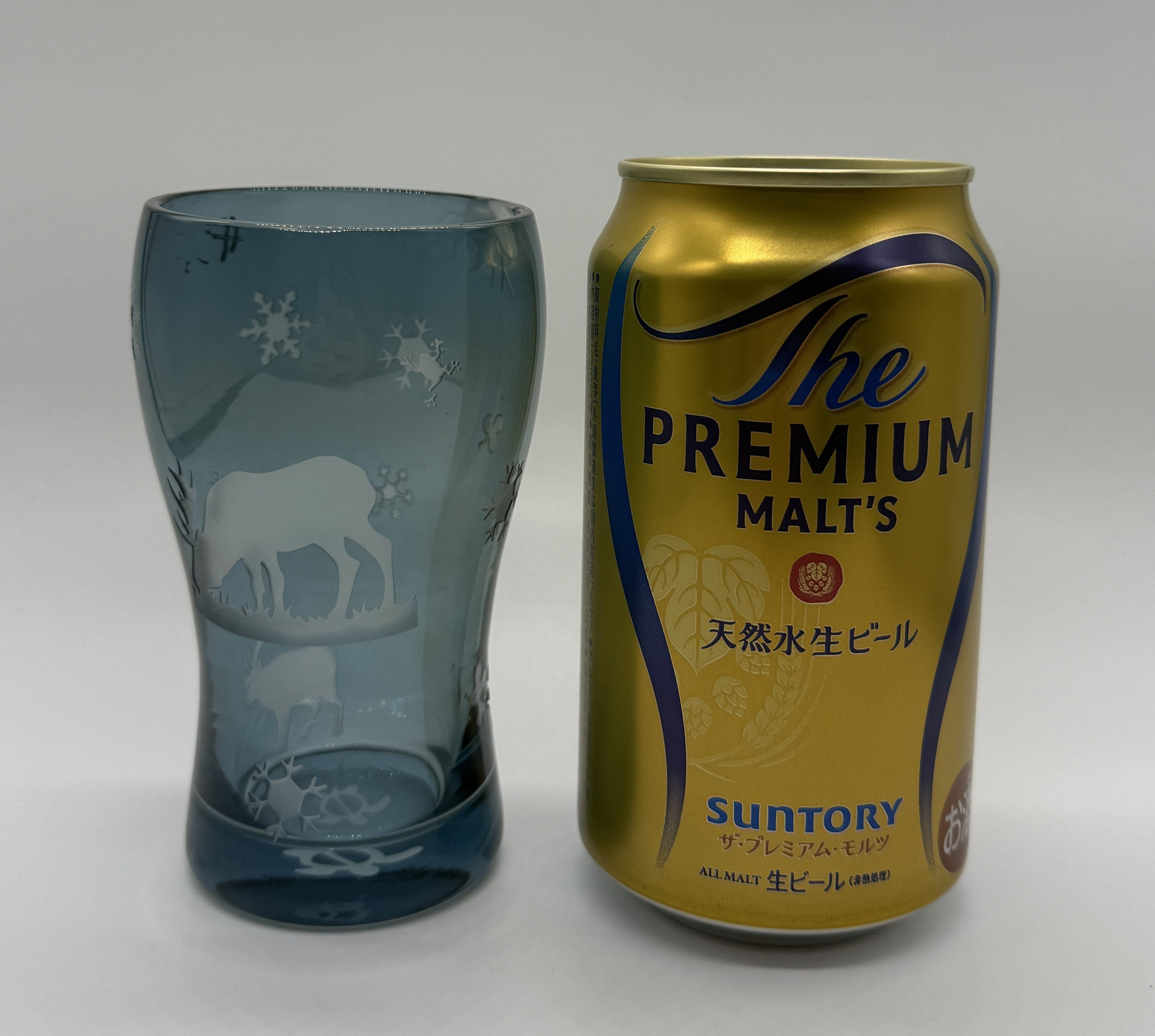 鹿と雪景色【一口ビール】