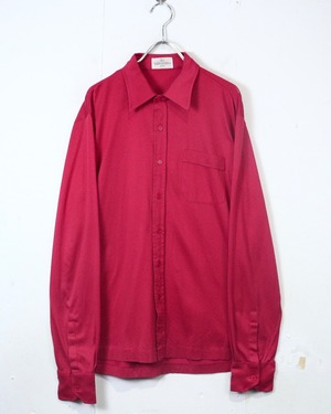 【Caka act2】80's “VALENTINO” Logo Pattern L/S Shirt