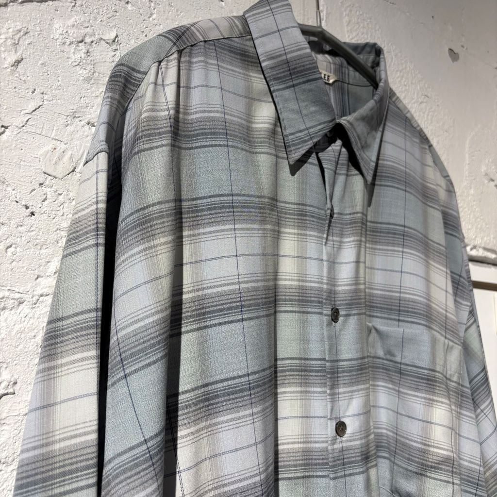 AURALEE オーラリー 25SS SUPER LIGHT WOOL CHECK SHIRT チェック
