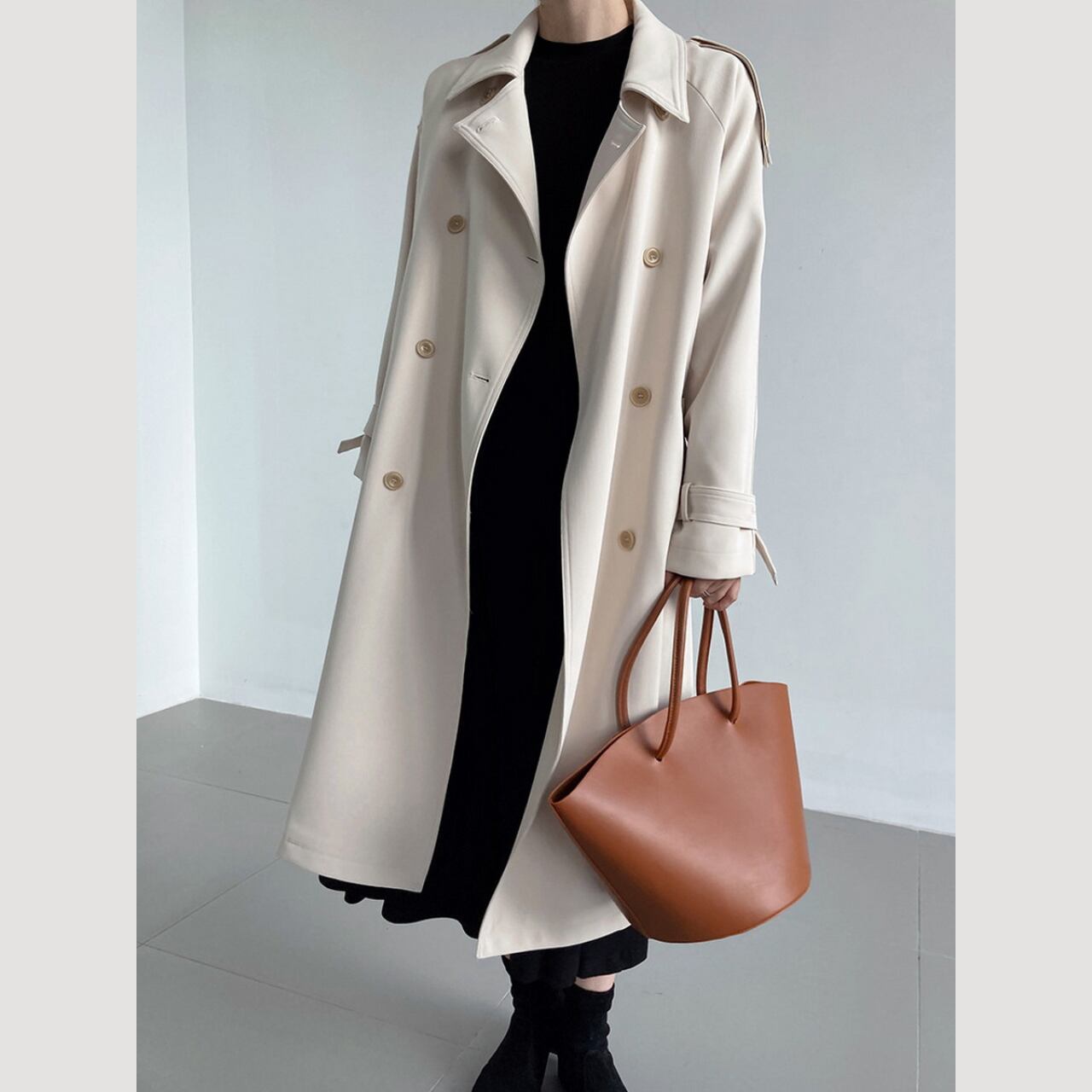 カラートレンチコート a0211