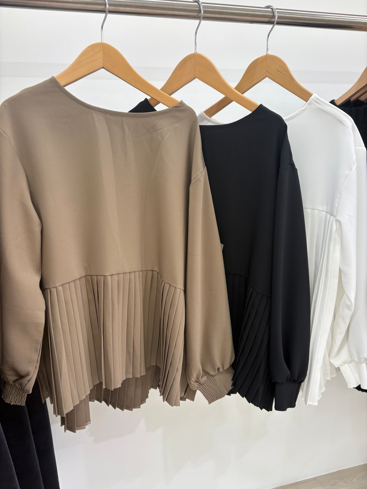 le vent souffle プリーツブラウス　023