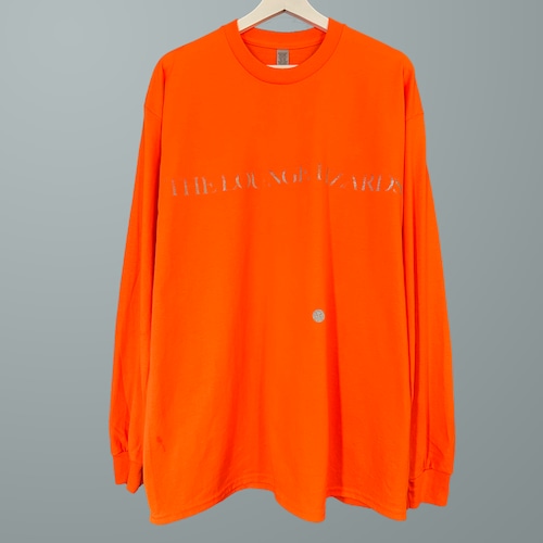 【LOUNGE LIZARDS】HAND PRINT L/S TEE (ORANGE)