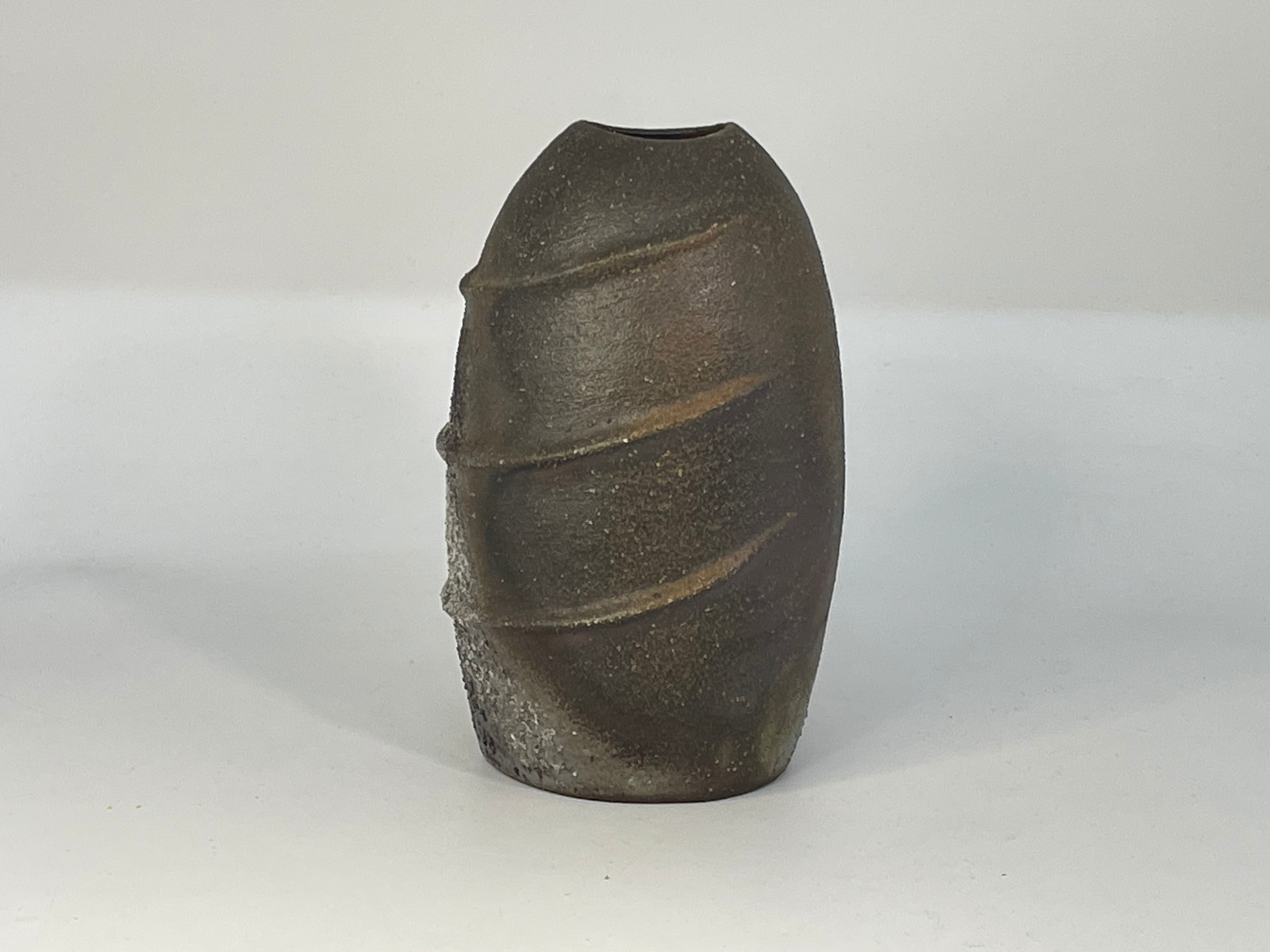 ヴィンテージ 変形花器 金属 漆 大型 花瓶 花器 和モダン フラワー