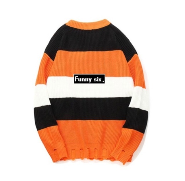 orange over size knit