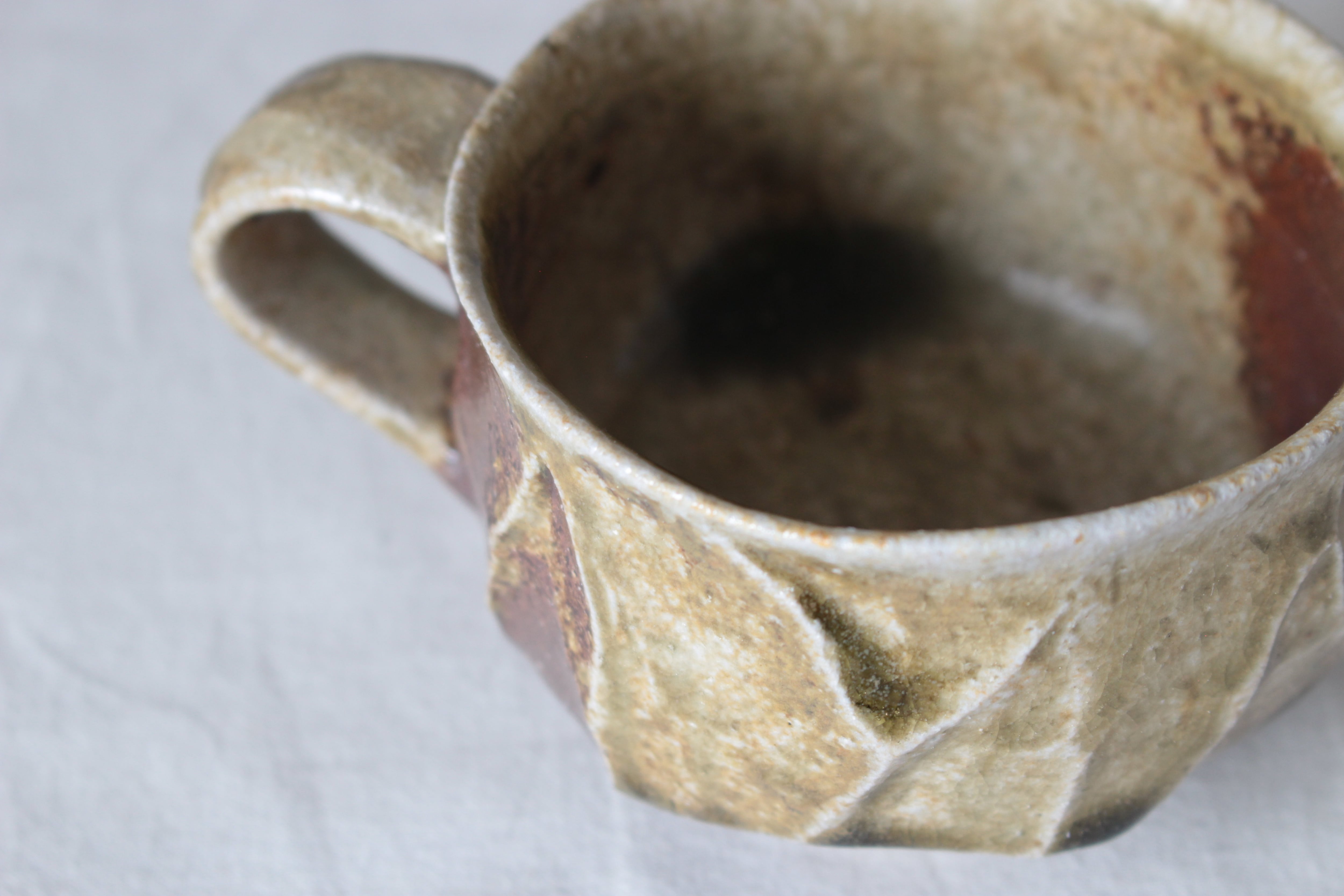 田山健司】焼締 珈琲カップ＆ソーサー | 褻mono