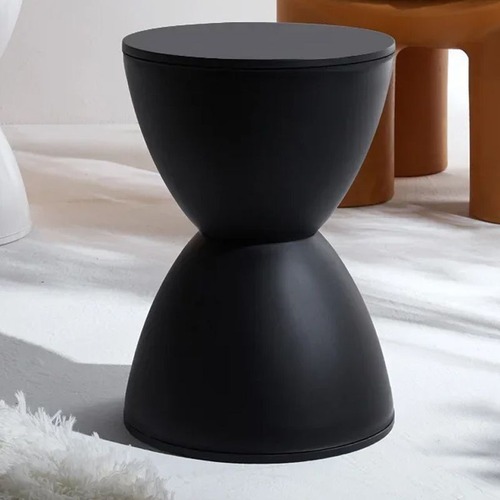 スツール モダン 砂時計型 椅子 ３色展開 黒 白 カーキ おしゃれ リビング 北欧  椅子カバー ワークチェア チェア 変わった椅子 モダン ブラック ホワイト 茶色