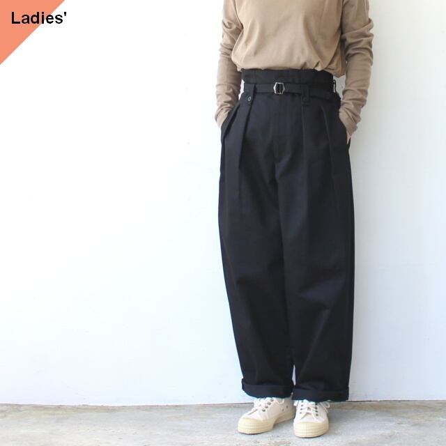 FANTASTICDAYS T/Cベルテッドワイドトラウザー (Black)