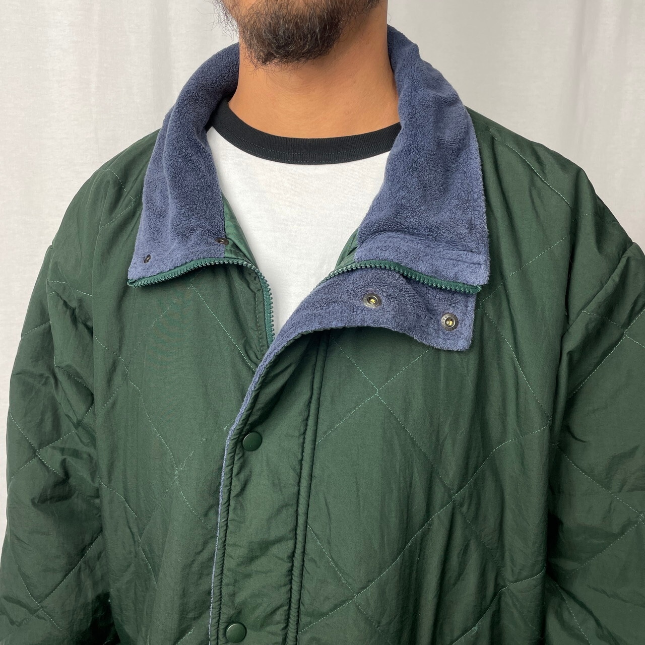 90年代 カナダ製 TYPHOON SPORTSWEAR ナイロン キルティングジャケット 