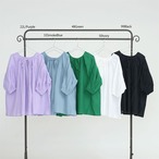 【＋borme】キャンブリック2wayギャザーブラウス