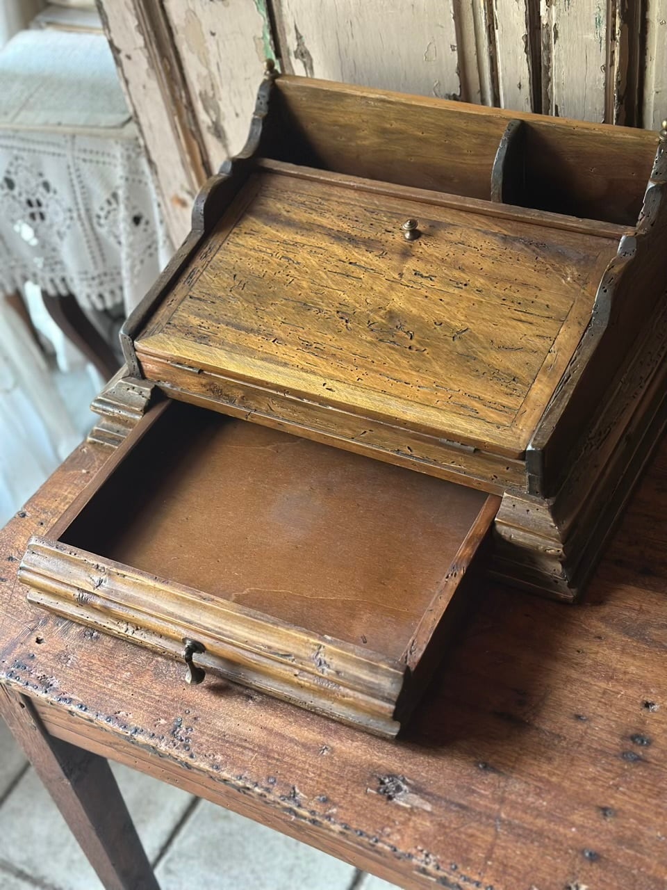 スロープトップレターラック 書類ケース | Brocante de La Cocotte