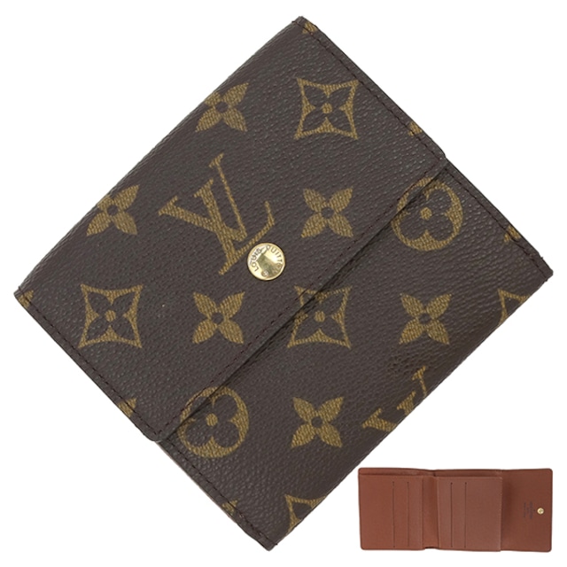 Unused LOUIS VUITTON ルイヴィトン ポルトモネ ビエ カルトクレディ モノグラム M61652 Wホック財布 二つ折り財布 コンパクト財布 未使用