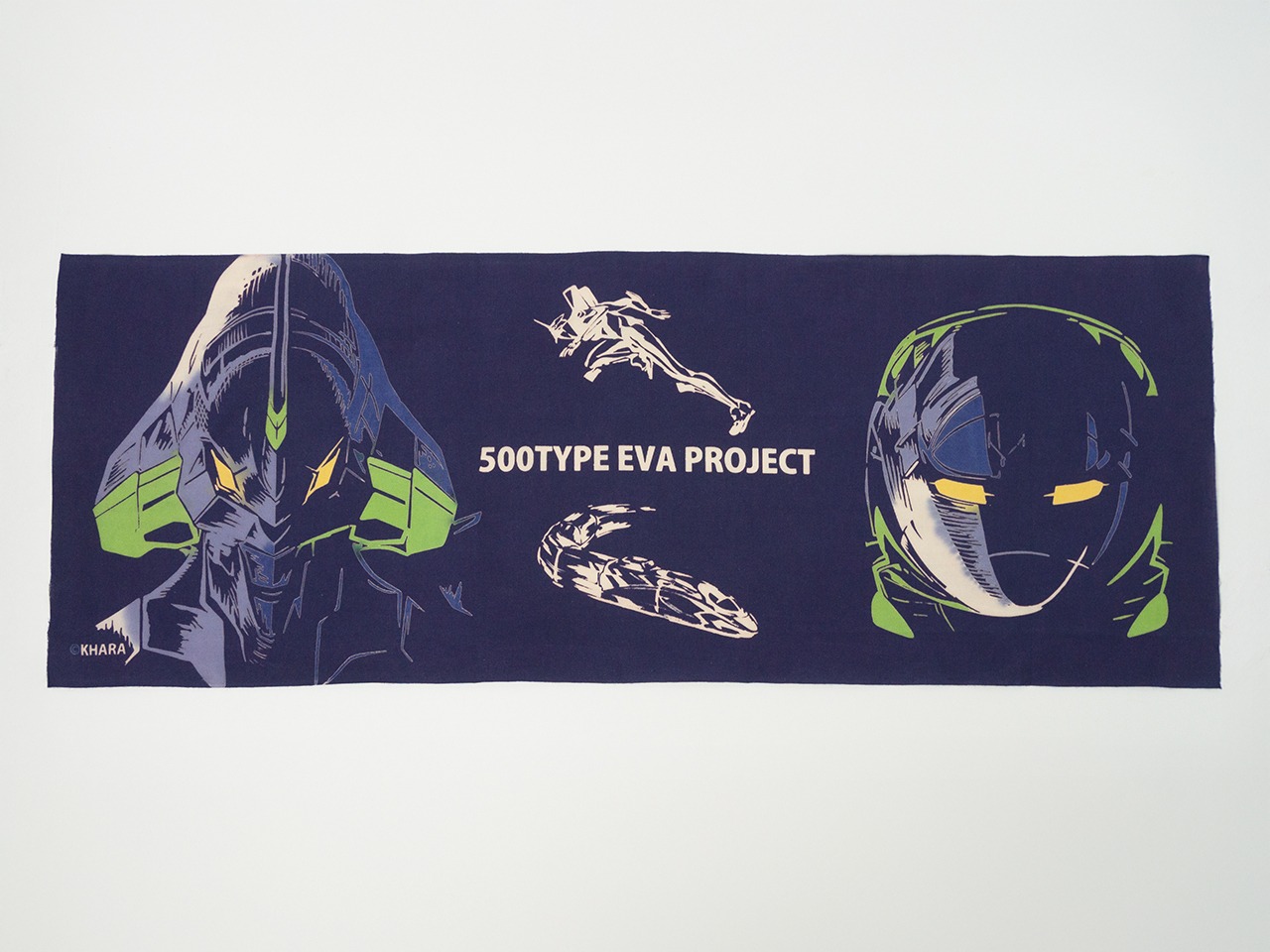 手ぬぐい　Rumi Rock  500 TYPE EVA PROJECT 本染め注染手拭い　[D83]