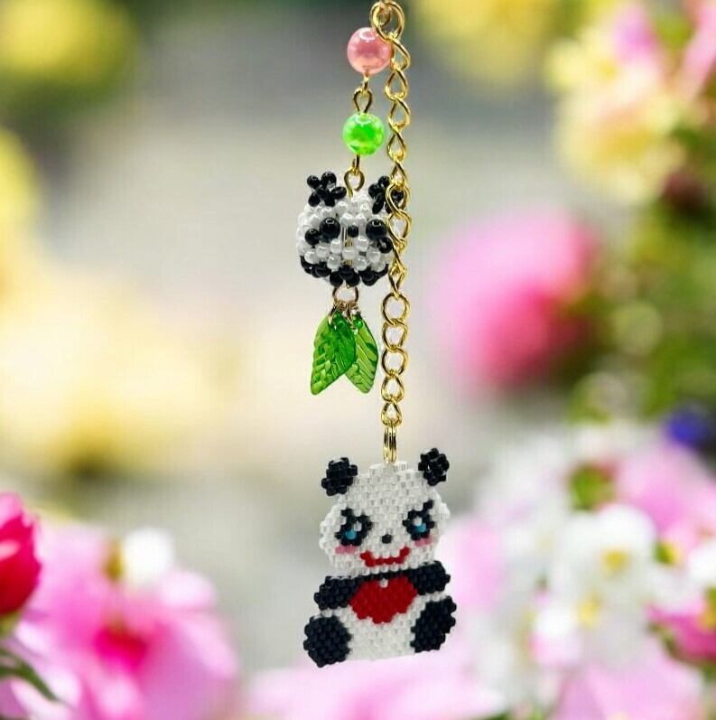 ビーズストラップ ぱんだ＆ぱんだ | GoodHandsMarket