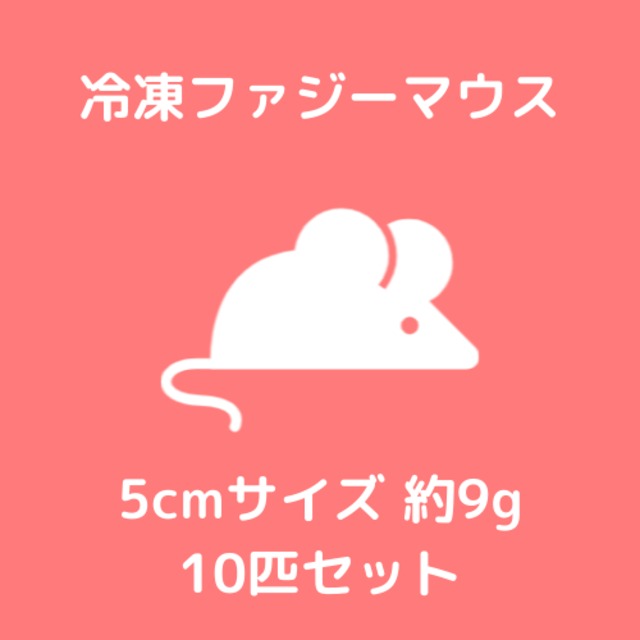 【冷凍マウス】ファジーマウス 5cm 約9g 10匹