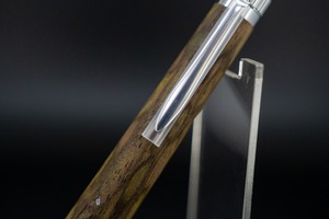 【魅惑の黒い紋様】黒柿 孔雀杢 極上 ⑥ silver BP