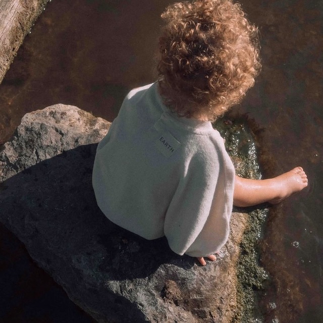【EARTH THE ARCHIVE】 Baby Sweatsuit / Ecru cream