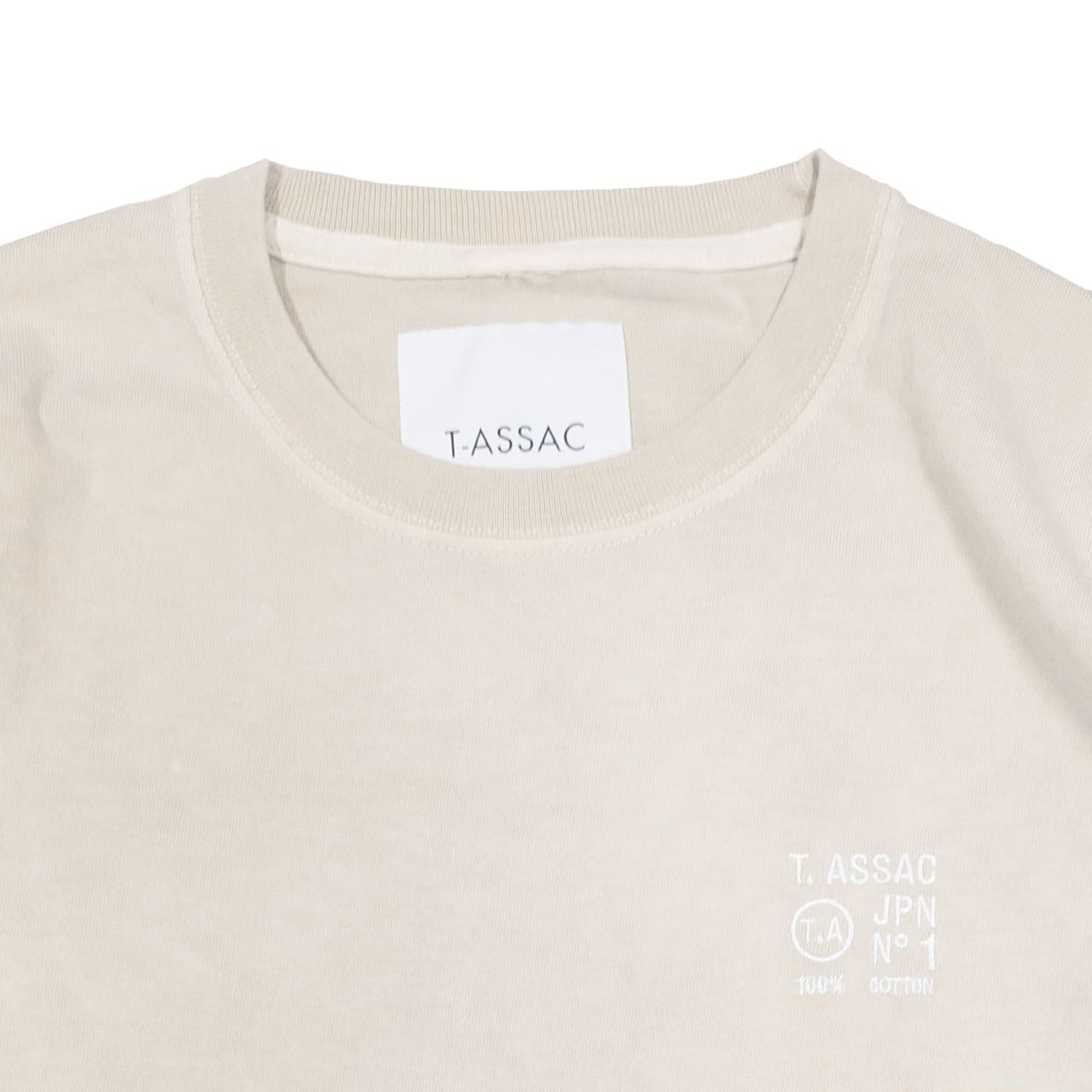 LONG SLEEVE T-SHIRT<C100> / BEIGE