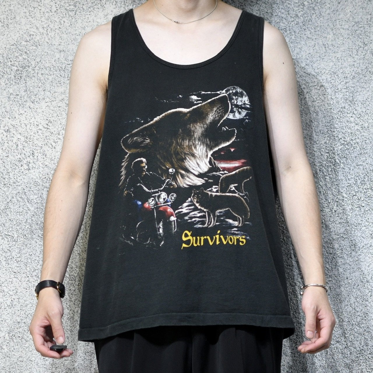 90's animal print tank top