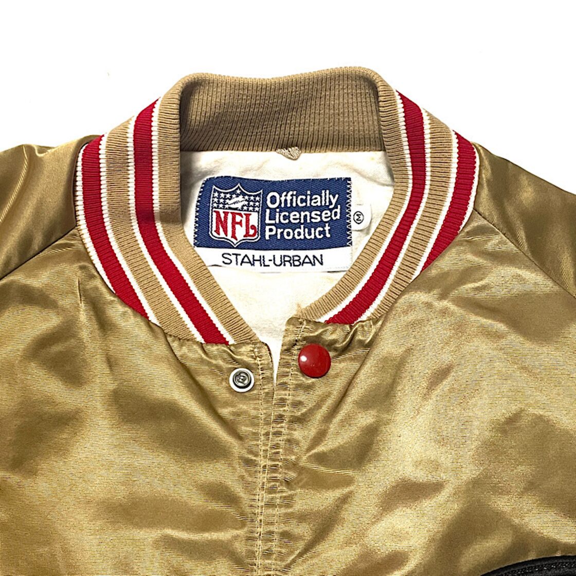 80s NFL 49ERS フォーティナイナーズ スタジャン ビンテージ アメフト 