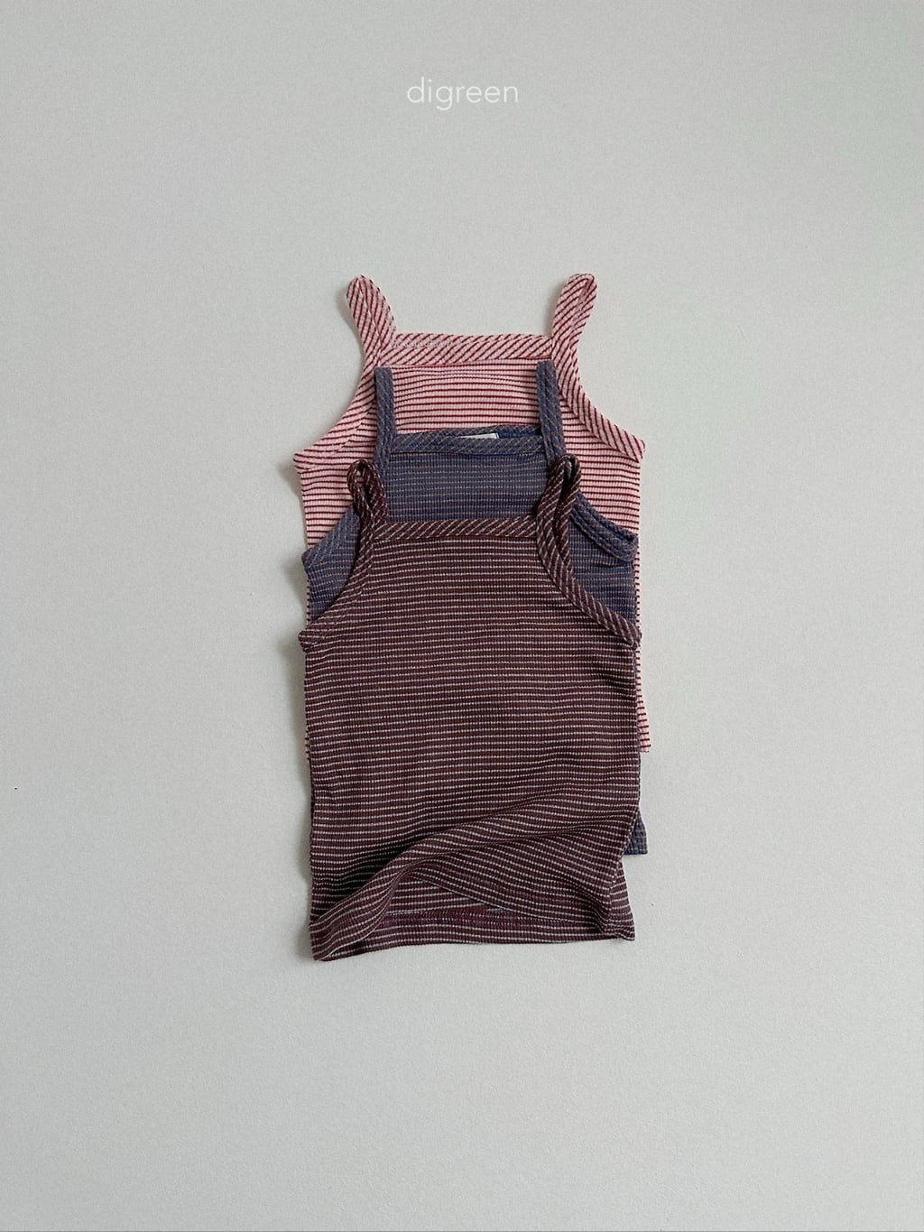 peanut stripe tank top【digreen】※7月下旬発送予定