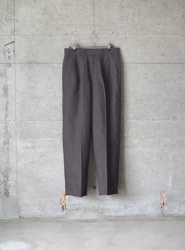 "NINE THREE QUARTER" 1990s Wool linen trousers