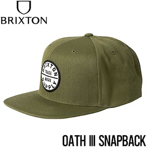 スナップバックキャップ 帽子 BRIXTON ブリクストン OATH III SNAPBACK 10777 OLSWC 日本代理店正規品