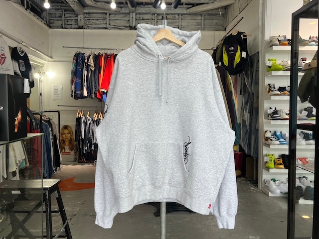 Supreme TAG HOODED SWEATSHIRT ASH GREY XL 49184