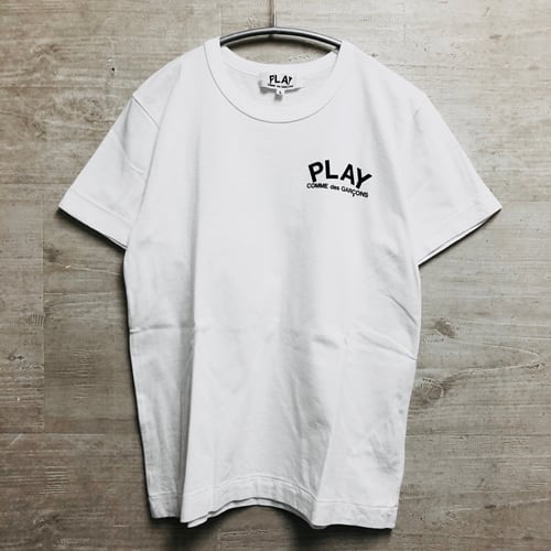 PLAY COMME des GARCONS 　プレイ　コムデギャルソン　ロゴTシャツ　AZーT197　L ホワイト　【中目黒b８】 |  ブランド古着Brooch powered by BASE