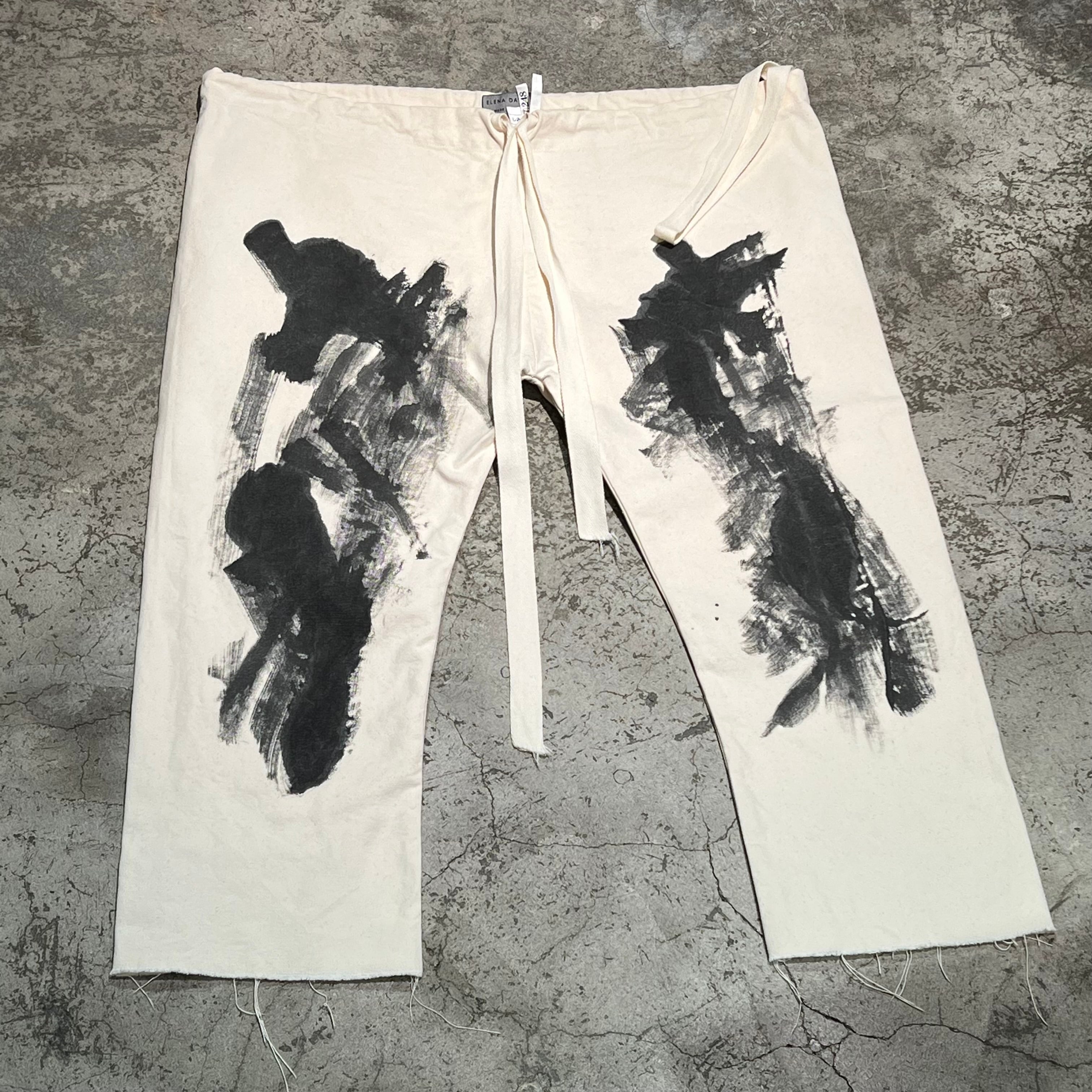 ELENA DAWSON エレナドーソン PAINTED DRAWSTRING PANT ペイントパンツ アルチザン系 【表参道t】 |  ブランド古着Brooch powered by BASE