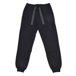 【LANVIN】JOGGERS WITH CURB LACE(BLACK)