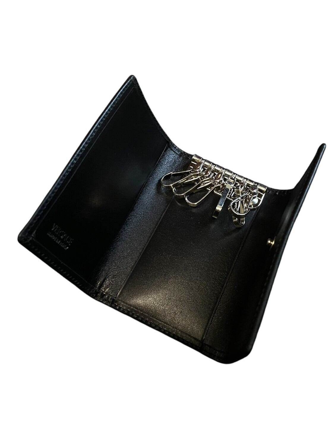 Deadstock Versace Medusa Key Case Black | Vera Archive