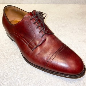 HERMES straight-tip leather shoes