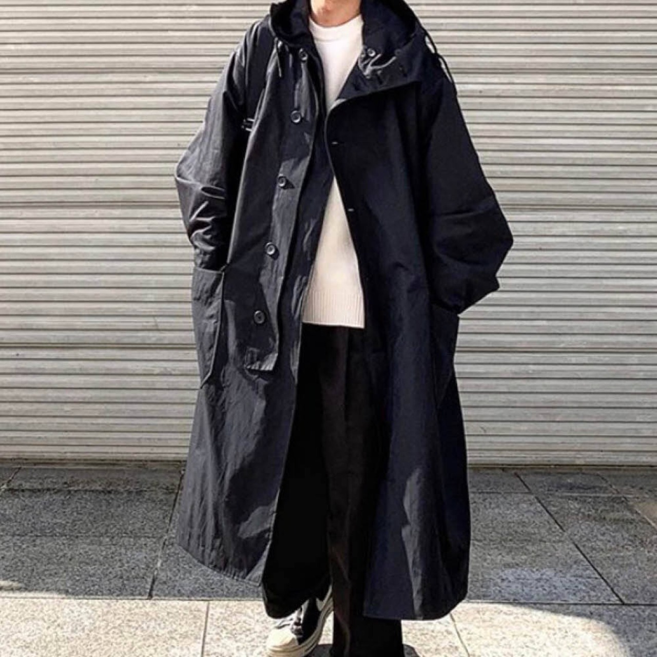 ルーズフードウィンドブレーカージャケット　MT0030001