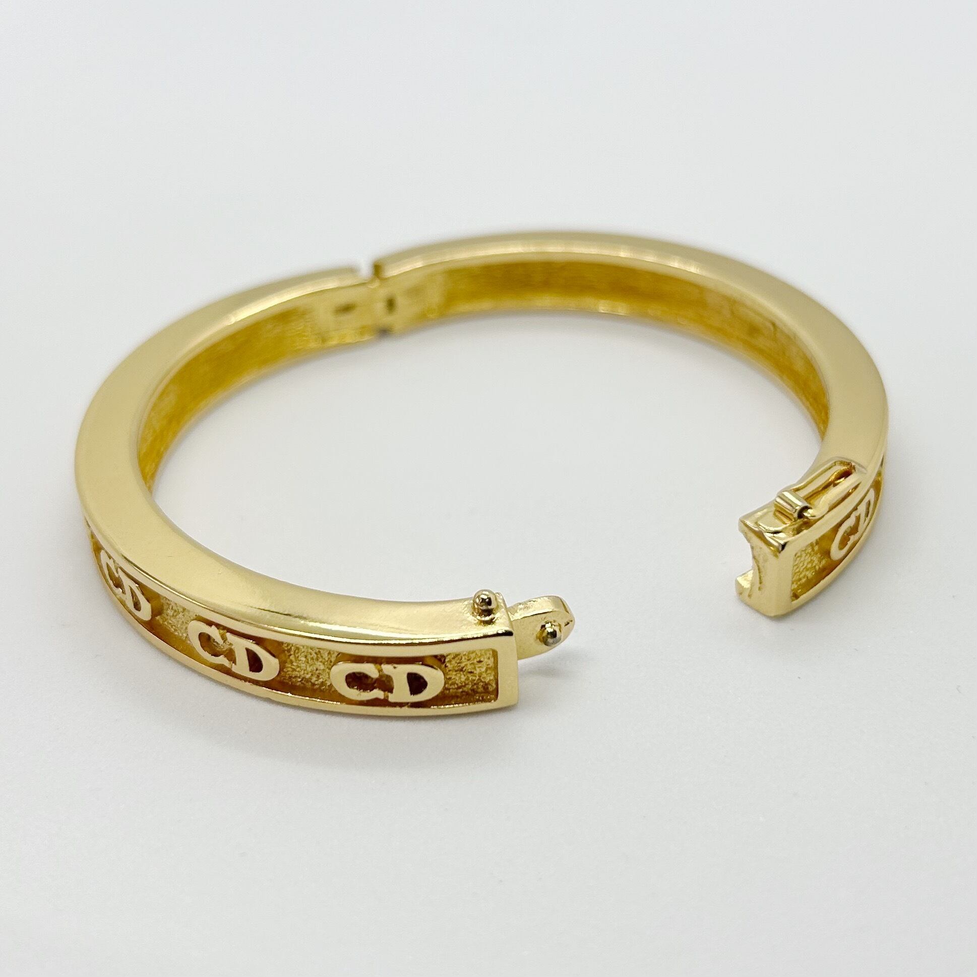 【B6016】Christian Dior logo bangle/クリスチャンディオール/ブレスレット vintage