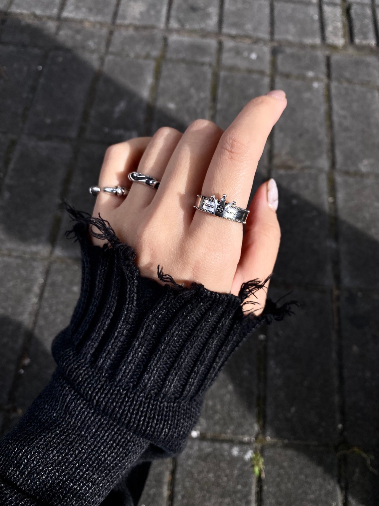 STUD RING [S] CROWN  / スタッドクラウンリング