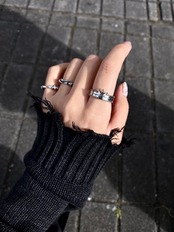 STUD RING [S] CROWN  / スタッドクラウンリング