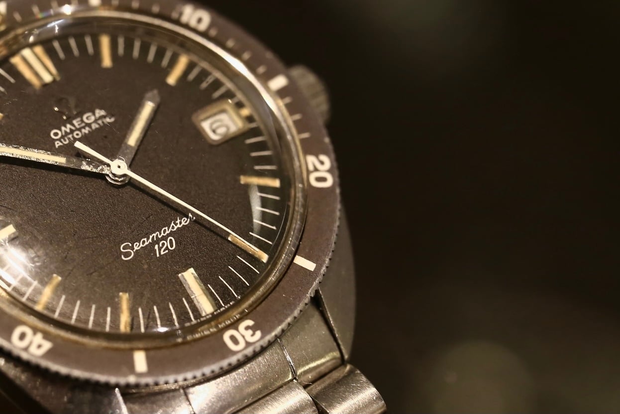 OMEGA】 1960's オメガ シーマスター120 フルサイズ 3連ハード OMEGA】 1960's オメガ シーマスター120 フルサイズ 3連ハード