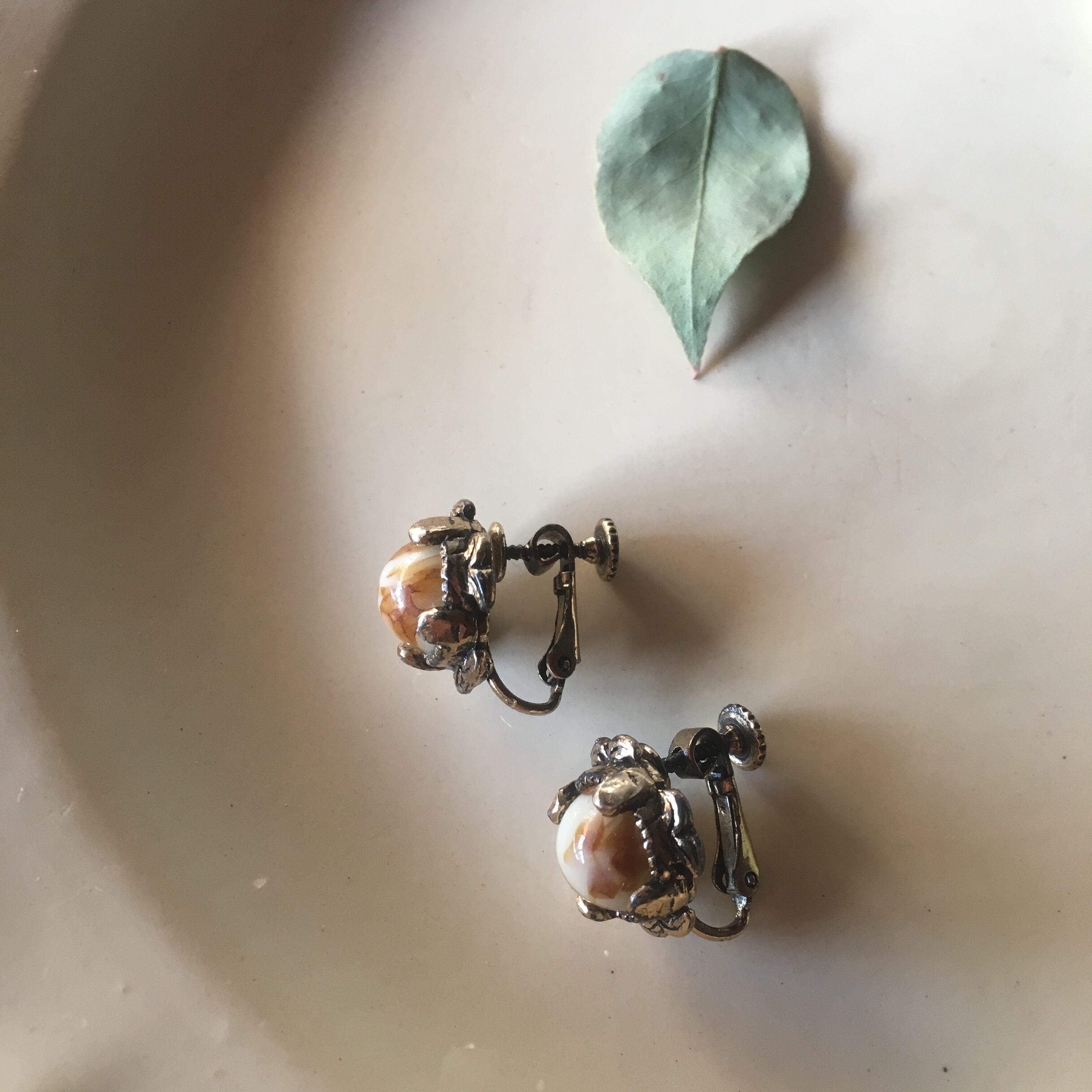 イギリス アンティーク イヤリング