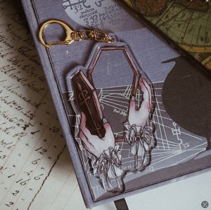 Coffin / Taxidermy specimen / Stackable acrylic key chains