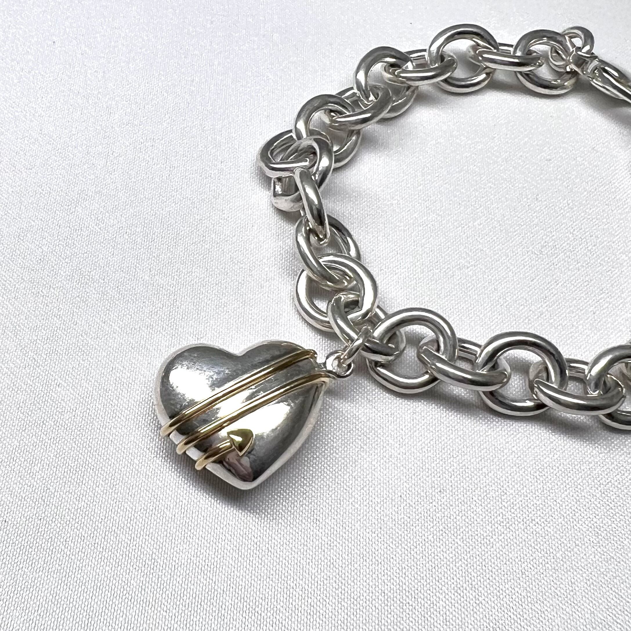 Tiffany&Co. ティファニー ハートアロー コンビ ブレスレット シルバー 